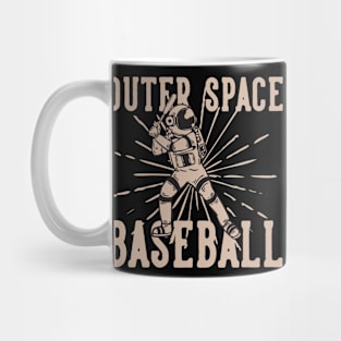 Outer space baseball Mug